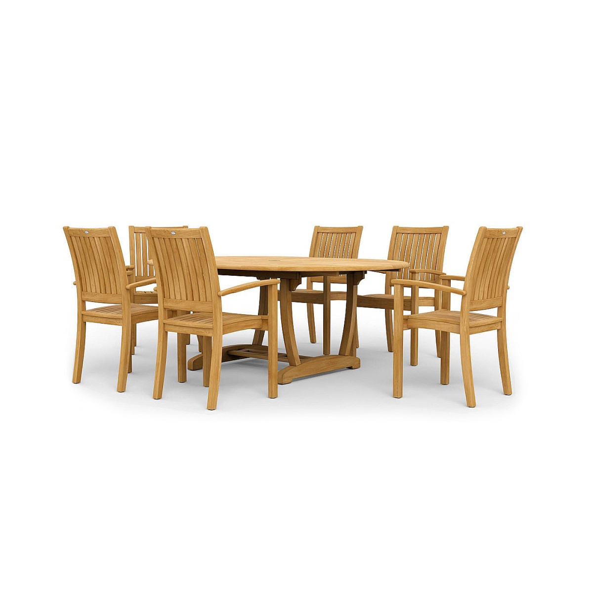 7 pc Martinique Sussex Teak Dining Set