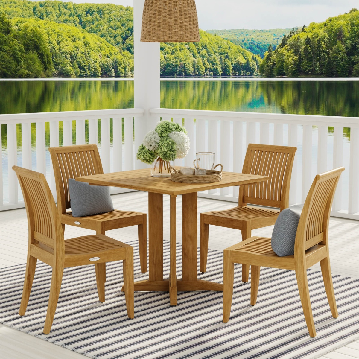 5 pc Pyramid Laguna Teak Dining Set
