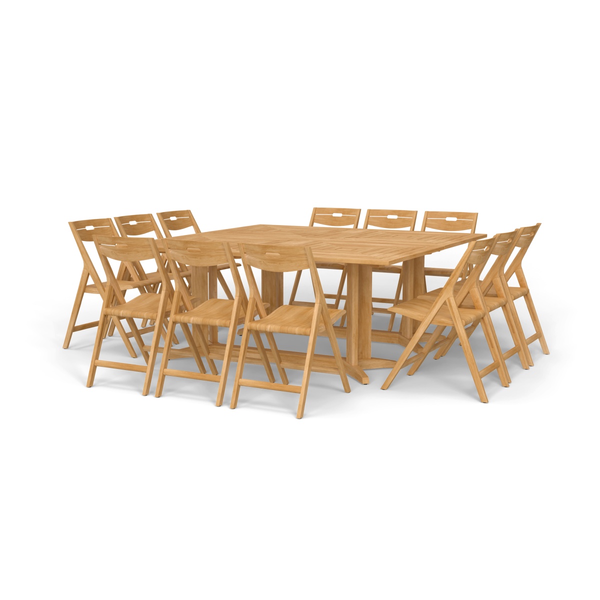 Surf Pyramid Dining Set for 12