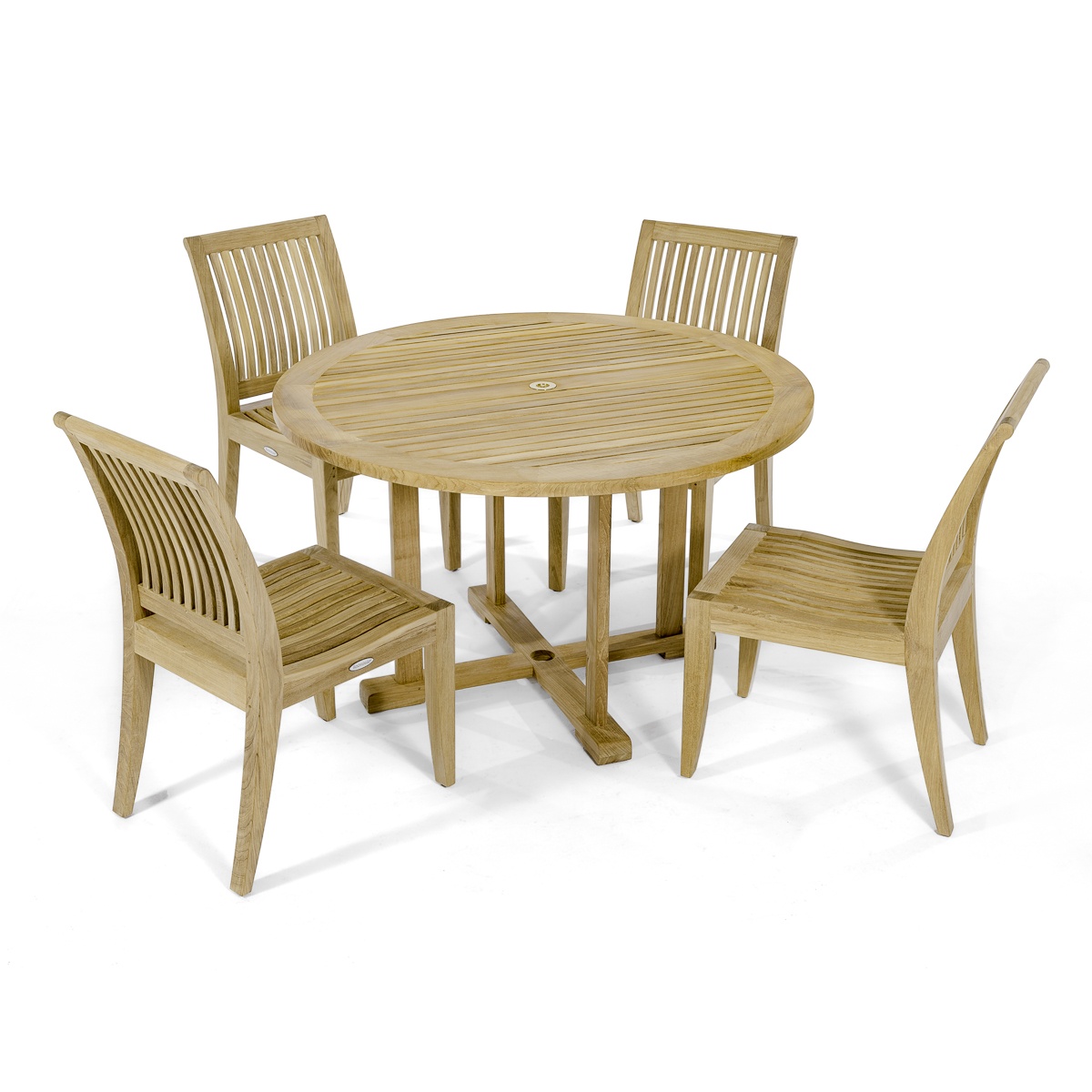 Laguna 4 ft Round Teak Dining Set